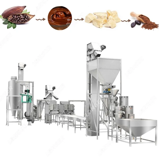 Lfm Massa de Feijão de Cacau Nibs Licor Pasta Moedor de Pó Máquina de Processamento Planta Noz Linha de Produção de Cacau